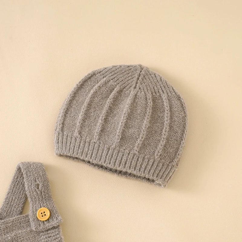 Mimi Knitted Winter Baby Romper – 100% Acrylic Warm Jumpsuit (0–24M)