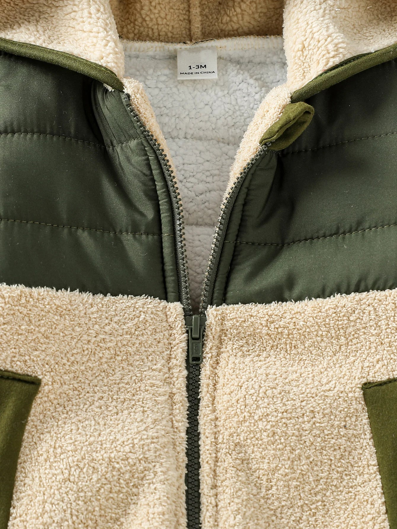 Cozy Winter Baby Romper – Unisex, Patchwork Design