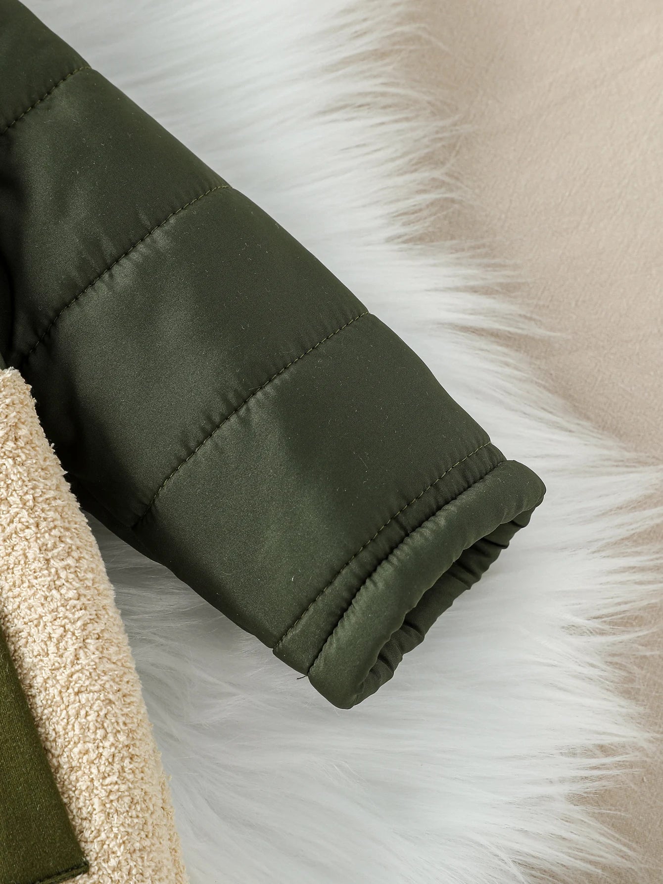 Cozy Winter Baby Romper – Unisex, Patchwork Design