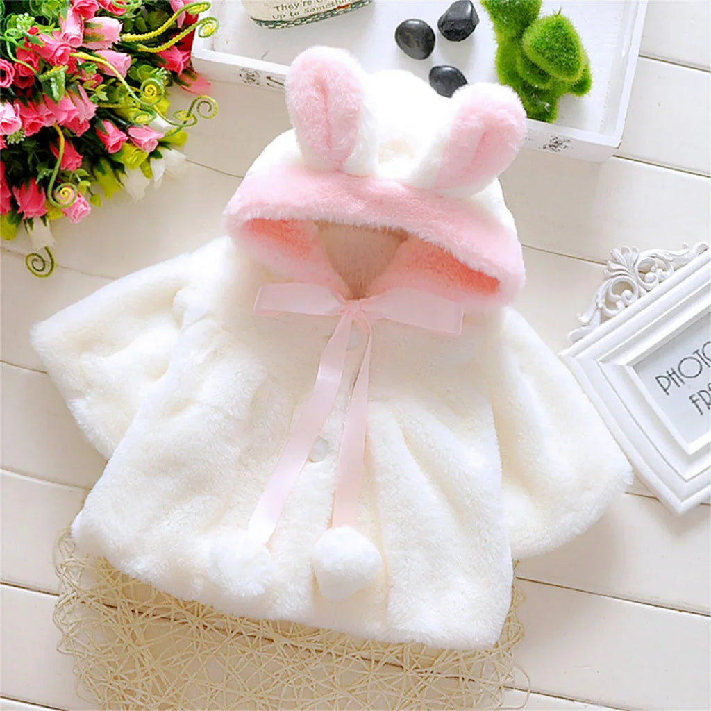 Cute Hooded Winter Vest for Baby Girls 🤍❤️